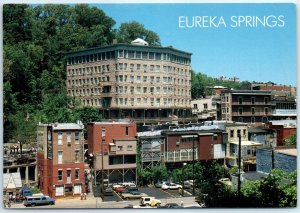 Postcard - Basin Park Hotel - Downtown - Eureka Springs, Arkansas