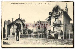 Old Postcard Bernieres Sur Mer Bahnhofstrasse chalets