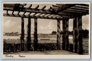 Germany Postcard Nuremberg Station Crowded Field Scene c1920's RPPC Photo
