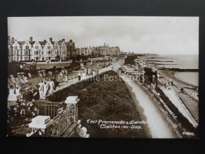 Essex CLACTON ON SEA East Promenade & Sands - Old RP Postcard by Cook & Eaves