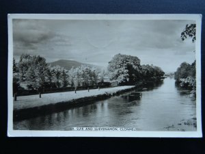 Ireland Tipperary CLONMEL River Suir & Slievenamon c1950s RP Postcard by Cardall