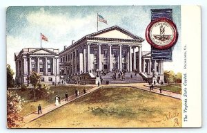 RICHMOND, VA Virginia~ TUCK Oilette ~ STATE CAPITOL BUILDING c1910s Postcard