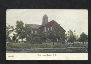 SALEM SOUTH DAKOTA SD COUNTY COURT HOUSE VINTAGE POSTCARD PLATT SD