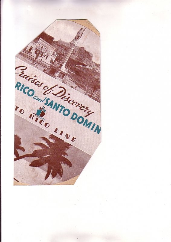 SS Coamo 1937 Cruise Bon Voyage, Puerto Rico Western Telegram, Christine Miller