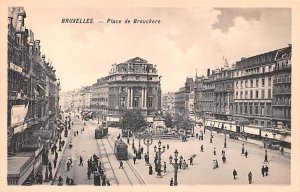 Place de Brouckere Bruxelles Belgium Writing on back 