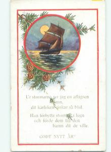 Divided-Back BOAT SCENE Great Nautical Postcard AB0433