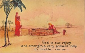 GOD IS OUR REFUGE & STRENGTH-PRESENT HELP IN TROUBLE~BIBLE PSALM 46:1 POSTCARD