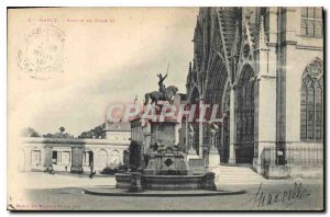 Old Postcard Nancy Rene II Statue