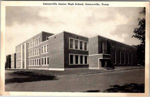 Postcard SCHOOL SCENE Gainesville Texas TX AO4769
