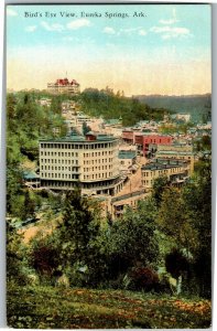 Bird's Eye Aerial View Eureka Springs AR Vintage Postcard B25