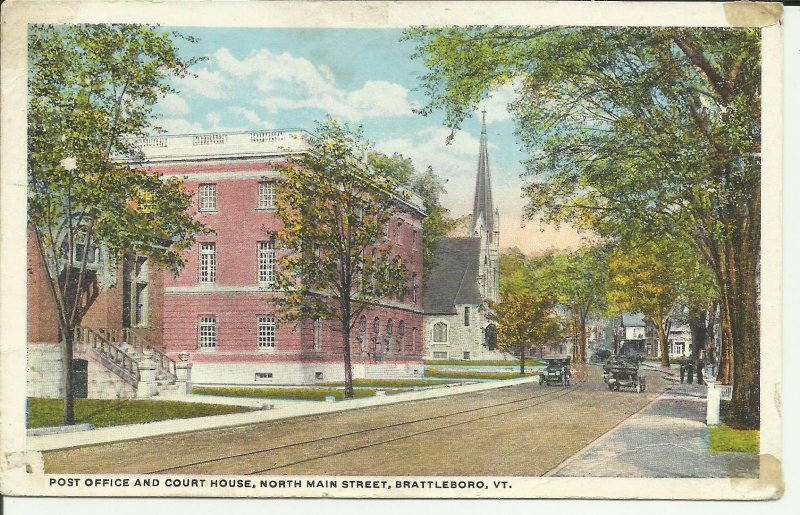 Brattleboro, Vt., Post Office and Court House, North Main Street