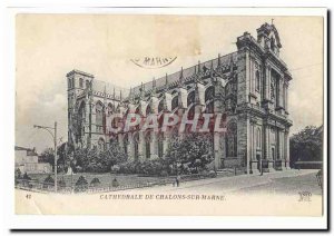 Chalons sur Marne Postcard Old Cathedral