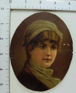 1896 Astronomical Events Hood's Sarsaparilla Lovely Young Woman Image #R