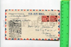 416487 CANADA 1932 year first flight Pascalis Siscoe airplane COVER