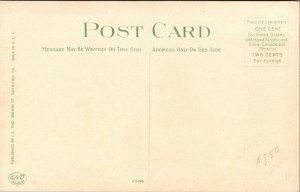 Vtg 1910 Plaza Park Showing US Grant Hotel San Diego California CA Postcard
