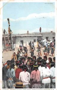 SANTA DOMINGO NEW MEXICO INDIANS SINGING AND DOING CORN 