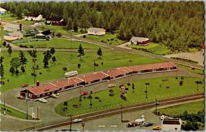 Aerial View Silverwood Motel Fredericton NB c1971 Postcard O22