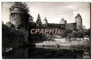 Modern Postcard Fougeres The Etang de la Couarde right of I Entree du Chateau...