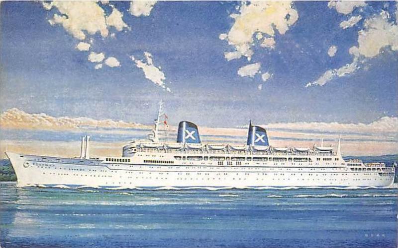 R.H.M.S. Ellinis, Chandris Lines    Sales  Booking card