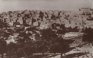 Hebron Israel Panoramic Real Photo Old Postcard