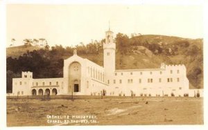 RPPC CARMELITE MONASTERY Carmel-By-The-Sea, California ca 1940s Vintage Postcard