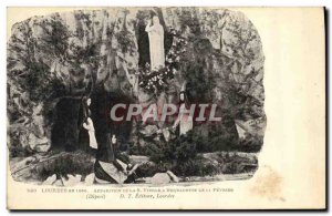 Old Postcard Lourdes Apparition Of The Virgin At Bernadette February 11