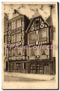 Old Postcard Morlaix houses of XVI century Place Thiers