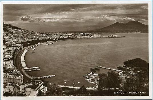 Italy - Naples, Panoramic View    *RPPC