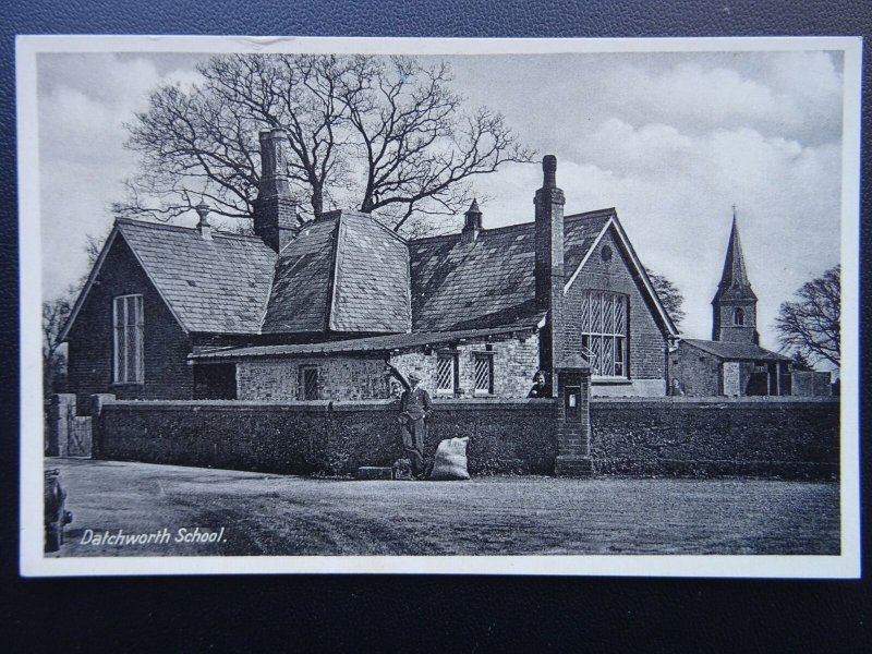 Hertfordshire DATCHWORTH School - Old Postcard