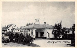 Rupert West Virginia Black's Tourist Court Vintage Postcard AA29728