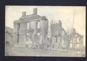 RPPC MIDDLEBURG NEW YORK FIRE RUINS BUILDING DISASTER REAL PHOTO POSTCARD