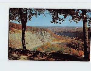 Postcard River Gorge, Letchworth State Park, Castile, New York