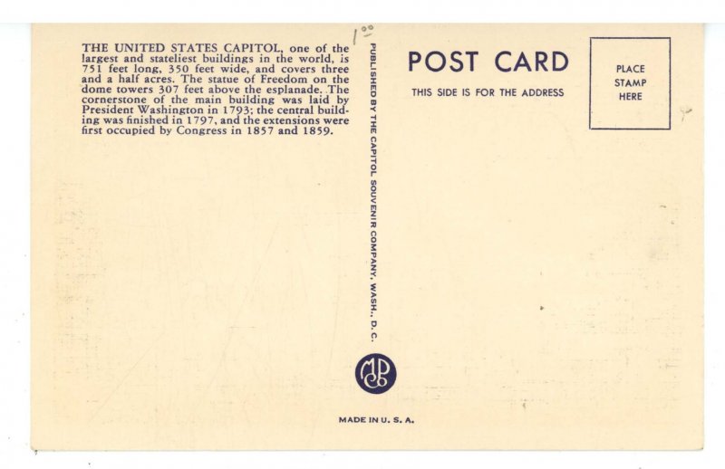 DC - Washington. US Capitol 