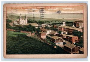 Vintage Ste Anna De Beaupre And St. Lawrence River Canada Postcard P129E