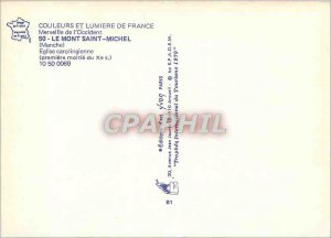 Modern Postcard Mont Saint Michel Church Carolongienne