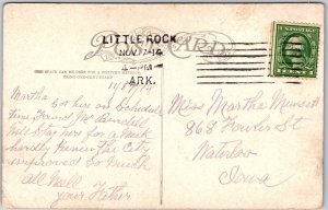 1910's State Capitol Building Little Rock Arkansas Government Building Postcard