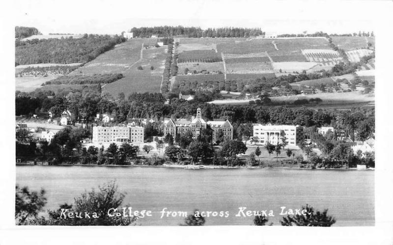 Keuka Lake New York College Real Photo Antique Postcard K52318