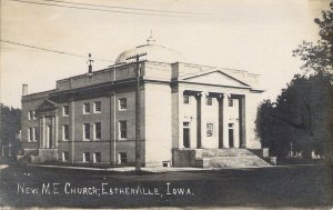 c.'16,  RPPC Real Photo, Methodist, M.E. Church, Estherville, IA, Old Postcard