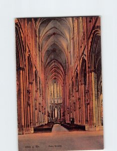 Postcard Inneres Dom Cologne Germany