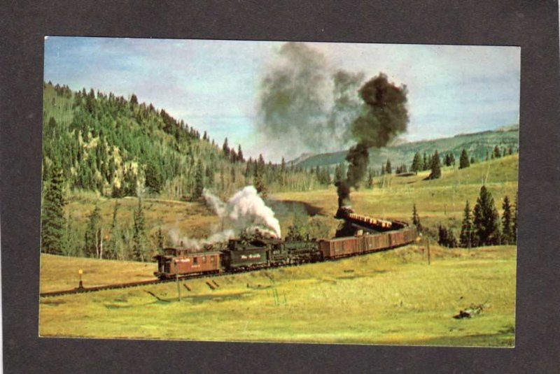 NM Denver & and Rio Grande Railroad Train Narrow Gauge New Mexico Postcard