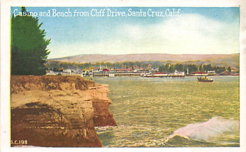 Casino and Beach from Cliff Drive Santa Cruz CA