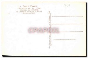 Old Postcard Chateaux of the Loire Chateau de Loches The Royal Castle and the...