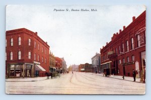 Pipestone Street View Benton Harbor Michigan MI UNP DB Postcard Q6