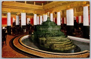 Vtg Chicago Illinois IL Congress Hotel Fountain Pompeian Room 1910s Postcard