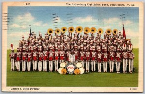 Parkersburg Alabama 1942 Postcard Parkersburg High School Band