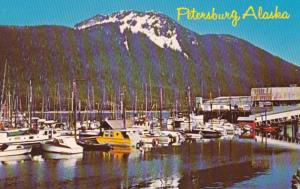 Alaska Petersburg Harbor and Petersburg Mountain