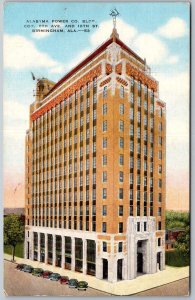 Birmingham Alabama 1946 postcard AL Power Company Building