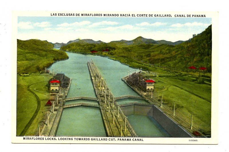 Panama - Canal Zone. Miraflores Locks & Gaillard Cut