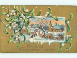 Divided-Back CHRISTMAS SCENE Great Postcard W8647