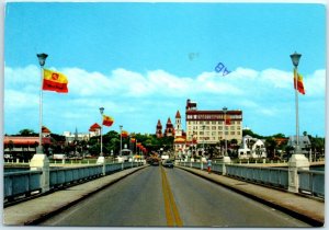 Postcard - Bridge of Lions - St. Augustine, Florida